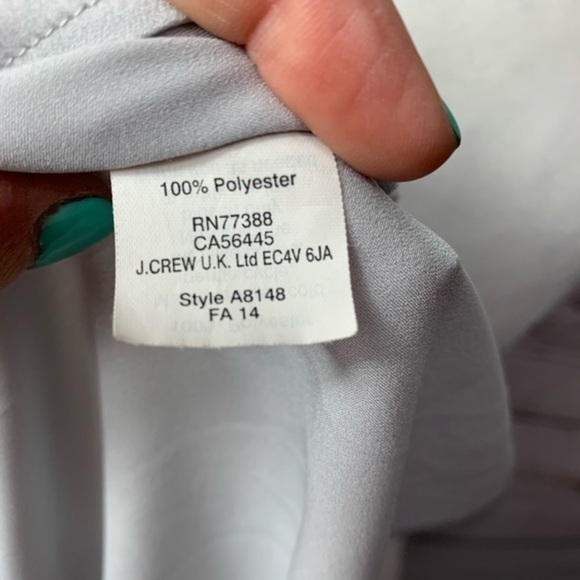 NWOT J.Crew Ruffle Tie Front Sleeveless Blouse - Picture 6 of 6